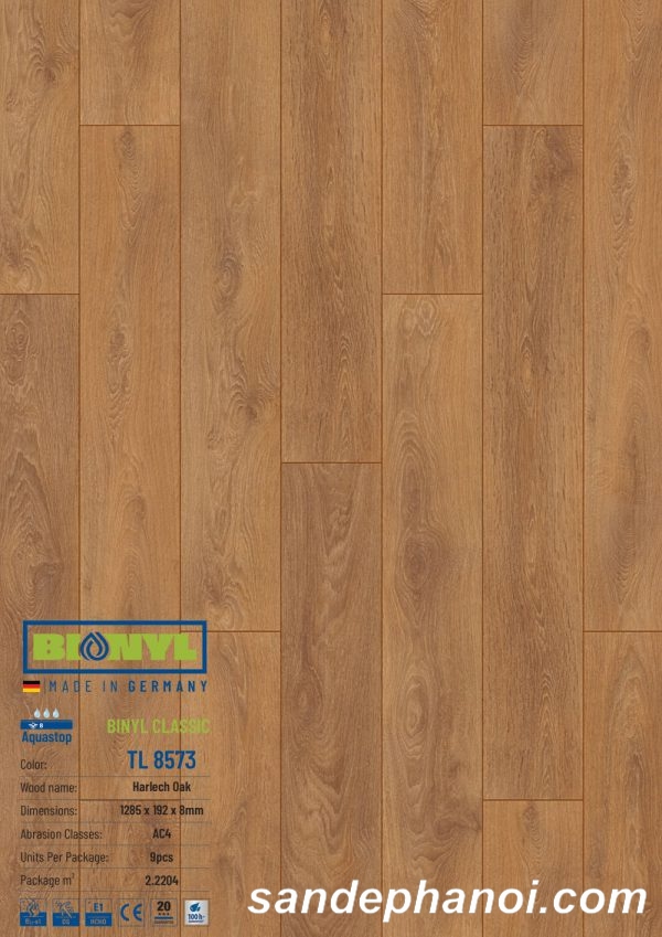 Sàn gỗ Binyl Class – 8mm TL8573