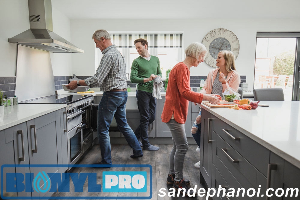 Family Cooking A Meal