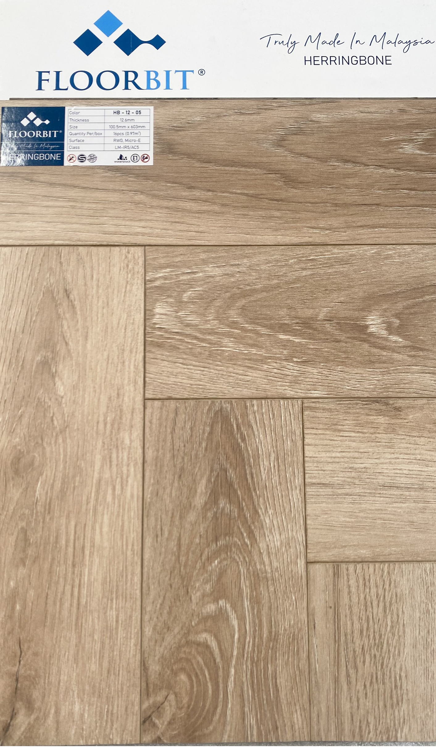 Sàn gỗ xương cá FloorBit HB1205