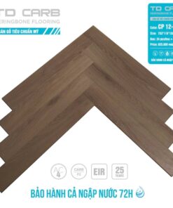 Sàn gỗ TD Carb xương cá cp12-04