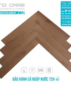 Sàn gỗ TD Carb xương cá cp12-06