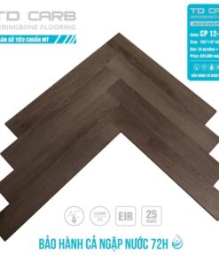Sàn gỗ TD Carb xương cá cp12-16